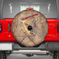 Satis Spare Tire Cover with Fiery Bow and Arrow in Ancient Egyptian Warrior