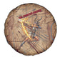 Satis Spare Tire Cover with Fiery Bow and Arrow in Ancient Egyptian Warrior