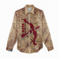 Satis Women Casual Shirt with Fiery Bow and Arrow in Ancient Egyptian Warrior