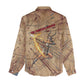 Satis Women Casual Shirt with Fiery Bow and Arrow in Ancient Egyptian Warrior