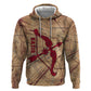 Satis Zip Hoodie with Fiery Bow and Arrow in Ancient Egyptian Warrior