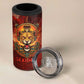 Sekhmet 4 in 1 Can Cooler Tumbler Egyptian Fiery Lioness Head and Ancient Warrior