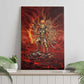 Sekhmet Canvas Wall Art Egyptian Fiery Lioness Head and Ancient Warrior