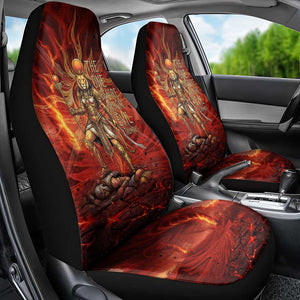 Sekhmet Car Seat Cover Egyptian Fiery Lioness Head and Ancient Warrior