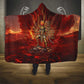 Sekhmet Hooded Blanket Egyptian Fiery Lioness Head and Ancient Warrior