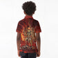 Sekhmet Kid Polo Shirt Egyptian Fiery Lioness Head and Ancient Warrior
