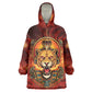 Sekhmet Kid Wearable Blanket Hoodie Egyptian Fiery Lioness Head and Ancient Warrior
