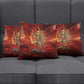 Sekhmet Pillow Cover Egyptian Fiery Lioness Head and Ancient Warrior