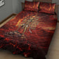 Sekhmet Quilt Bed Set Egyptian Fiery Lioness Head and Ancient Warrior