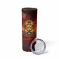 Sekhmet Skinny Tumbler Egyptian Fiery Lioness Head and Ancient Warrior