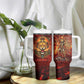 Sekhmet Tumbler With Handle Egyptian Fiery Lioness Head and Ancient Warrior