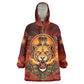 Sekhmet Wearable Blanket Hoodie Egyptian Fiery Lioness Head and Ancient Warrior