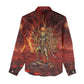 Sekhmet Women Casual Shirt Egyptian Fiery Lioness Head and Ancient Warrior