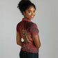 Sekhmet Women Polo Shirt Egyptian Fiery Lioness Head and Ancient Warrior