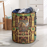 Sekhmet Laundry Basket with Eye of Ra and Sacred Lion Symbol in Egyptian Healer