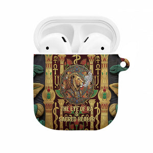 Sekhmet AirPods Case with Eye of Ra and Sacred Lion Symbol in Egyptian Healer