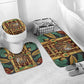 Sekhmet Bathroom Set with Eye of Ra and Sacred Lion Symbol in Egyptian Healer