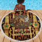 Sekhmet Beach Blanket with Eye of Ra and Sacred Lion Symbol in Egyptian Healer