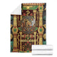 Sekhmet Blanket with Eye of Ra and Sacred Lion Symbol in Egyptian Healer