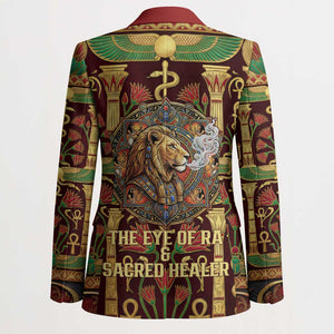 Sekhmet Blazer with Eye of Ra and Sacred Lion Symbol in Egyptian Healer