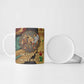 Sekhmet Ceramic Mug with Eye of Ra and Sacred Lion Symbol in Egyptian Healer