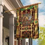 Sekhmet Garden Flag with Eye of Ra and Sacred Lion Symbol in Egyptian Healer