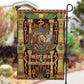Sekhmet Garden Flag with Eye of Ra and Sacred Lion Symbol in Egyptian Healer