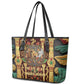 Sekhmet Leather Tote Bag with Eye of Ra and Sacred Lion Symbol in Egyptian Healer