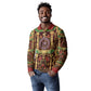 Sekhmet Long Sleeve Polo Shirt with Eye of Ra and Sacred Lion Symbol in Egyptian Healer