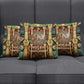 Sekhmet Pillow Cover with Eye of Ra and Sacred Lion Symbol in Egyptian Healer