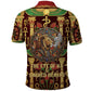 Sekhmet Polo Shirt with Eye of Ra and Sacred Lion Symbol in Egyptian Healer