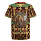 Sekhmet Rugby Jersey with Eye of Ra and Sacred Lion Symbol in Egyptian Healer
