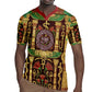 Sekhmet Rugby Jersey with Eye of Ra and Sacred Lion Symbol in Egyptian Healer