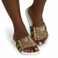 Sekhmet Slide Sandals with Eye of Ra and Sacred Lion Symbol in Egyptian Healer