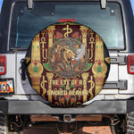 Sekhmet Spare Tire Cover with Eye of Ra and Sacred Lion Symbol in Egyptian Healer