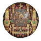 Sekhmet Spare Tire Cover with Eye of Ra and Sacred Lion Symbol in Egyptian Healer