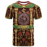 Sekhmet T shirt with Eye of Ra and Sacred Lion Symbol in Egyptian Healer