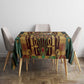 Sekhmet Tablecloth with Eye of Ra and Sacred Lion Symbol in Egyptian Healer