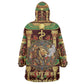 Sekhmet Wearable Blanket Hoodie with Eye of Ra and Sacred Lion Symbol in Egyptian Healer