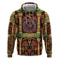 Sekhmet Zip Hoodie with Eye of Ra and Sacred Lion Symbol in Egyptian Healer
