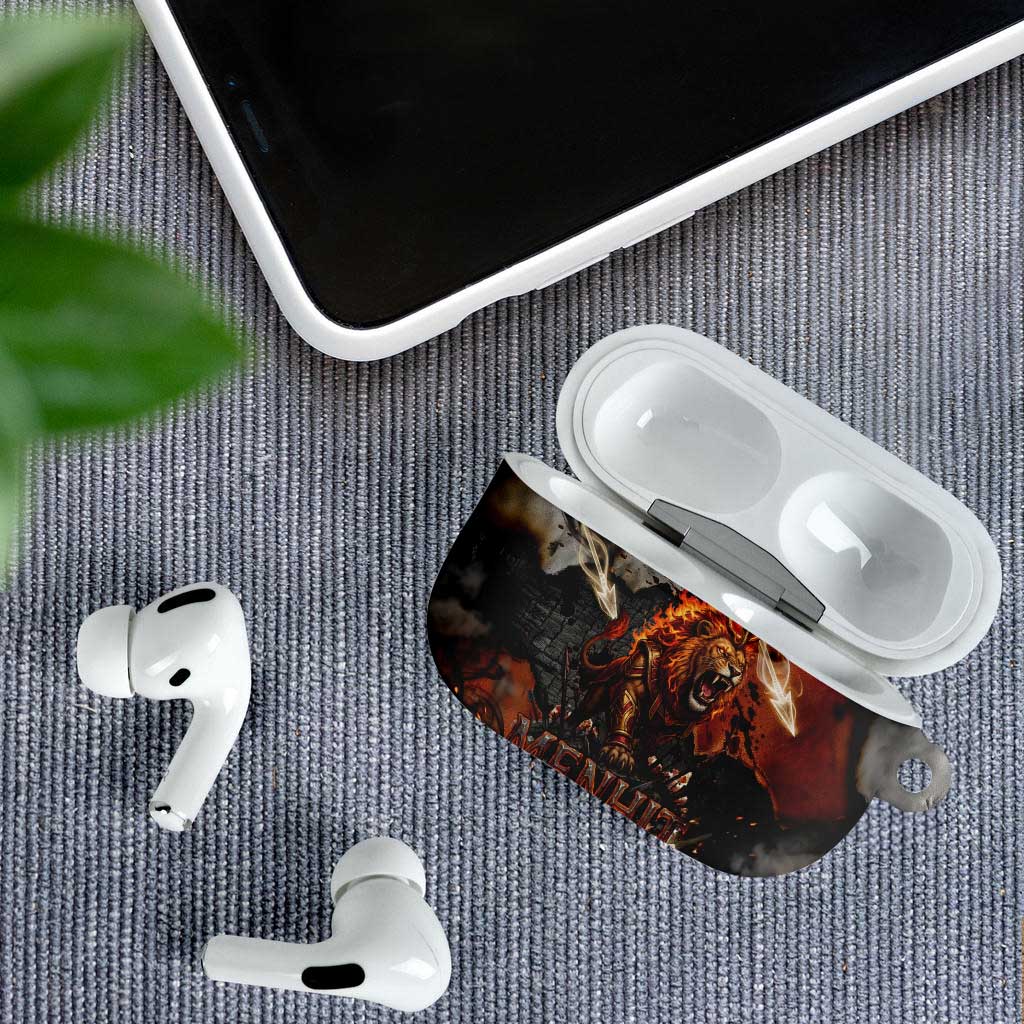 Menhit Egyptian AirPods Case Warrior Goddess Fiery Lion Eye Arrows and Blood Battle