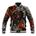 Menhit Egyptian Baseball Jacket Warrior Goddess Fiery Lion Eye Arrows and Blood Battle