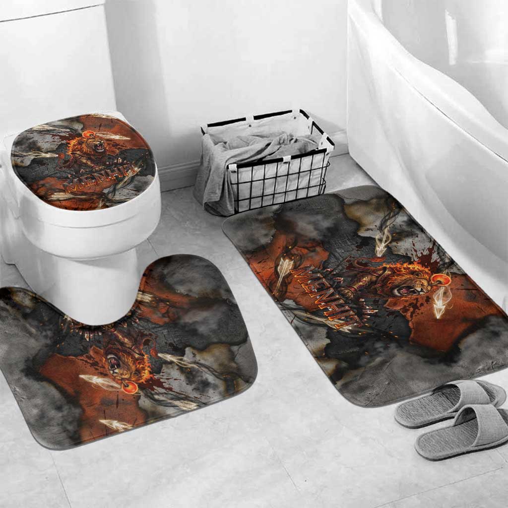 Menhit Egyptian Bathroom Set Warrior Goddess Fiery Lion Eye Arrows and Blood Battle
