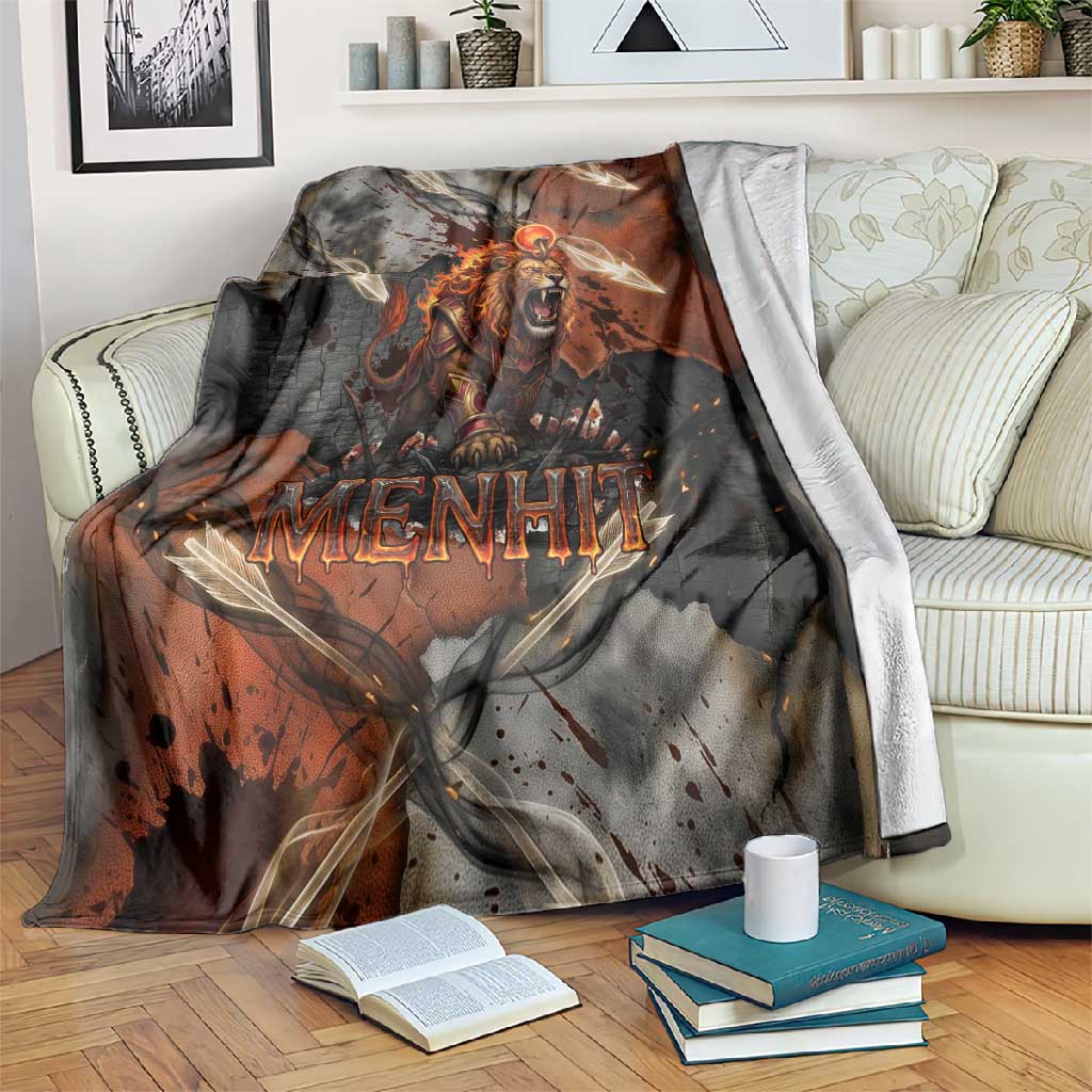 Menhit Egyptian Blanket Warrior Goddess Fiery Lion Eye Arrows and Blood Battle