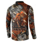 Menhit Egyptian Button Sweatshirt Warrior Goddess Fiery Lion Eye Arrows and Blood Battle