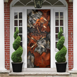 Menhit Egyptian Door Cover Warrior Goddess Fiery Lion Eye Arrows and Blood Battle