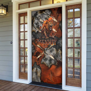 Menhit Egyptian Door Cover Warrior Goddess Fiery Lion Eye Arrows and Blood Battle