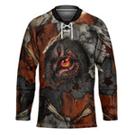 Menhit Egyptian Hockey Jersey Warrior Goddess Fiery Lion Eye Arrows and Blood Battle