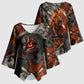 Menhit Egyptian Kimono Sleeve Blouse Warrior Goddess Fiery Lion Eye Arrows and Blood Battle