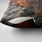 Menhit Egyptian Pillow Cover Warrior Goddess Fiery Lion Eye Arrows and Blood Battle